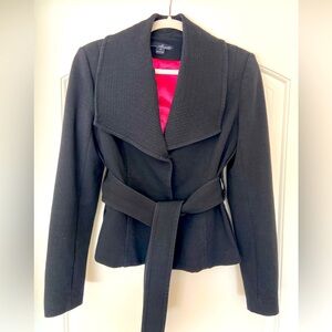 Willi Smith Size M blazer / coat belted with pink lining